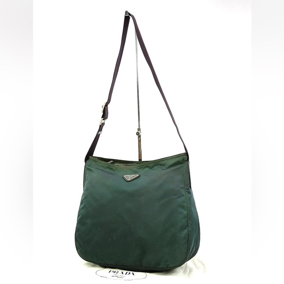 Stylish Green Men's Shoulder Bag Unisex - Picture 2 of 14